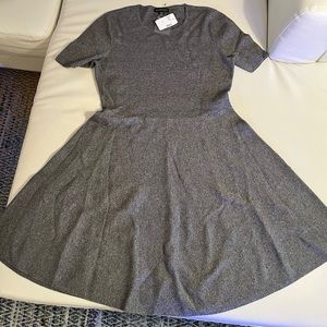 Saks Fifth Ave Short Sleeve Fit Flare Dress NWT L